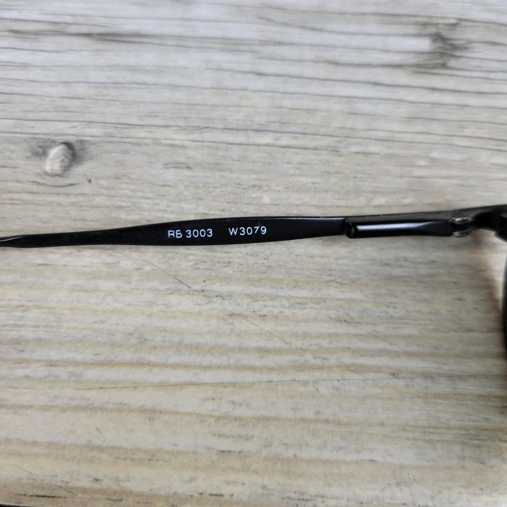 Ray-Ban Sunglasses RB 3003 W3079 Black Oval Frames Only Italy Men 50-19-135